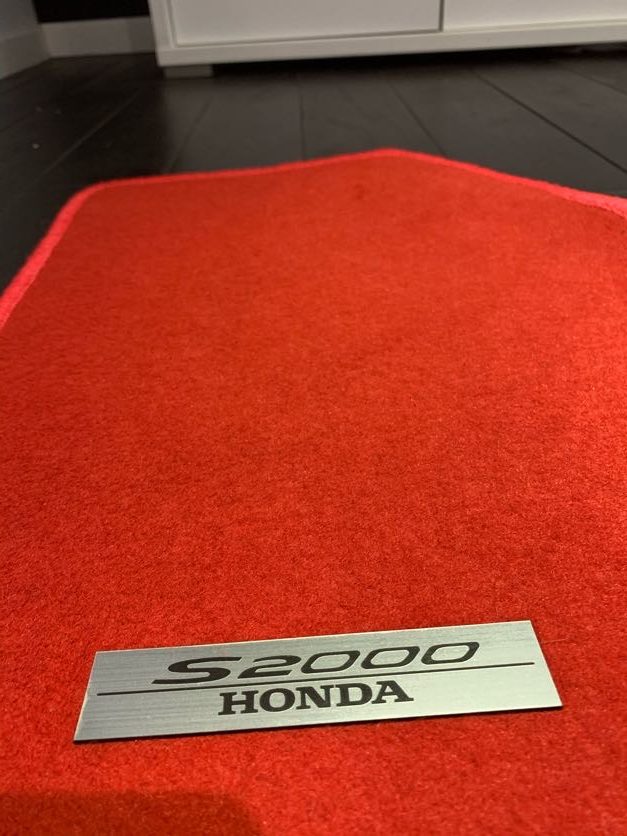 couleur LHD (3pcs) noir rouge Tapis de sol de voiture pour Honda